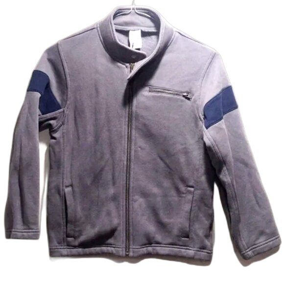 Gymboree Boys Zip-Up Jacket Size 5/6 – Blue & Gray Long Sleeve | Kids Outerwear - Picture 1 of 7